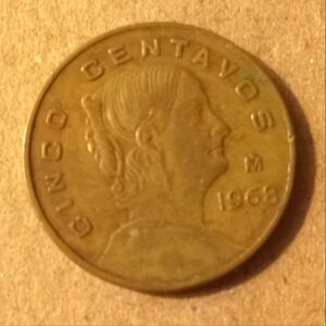 Mexican 1969 Cinco Centavos Coin